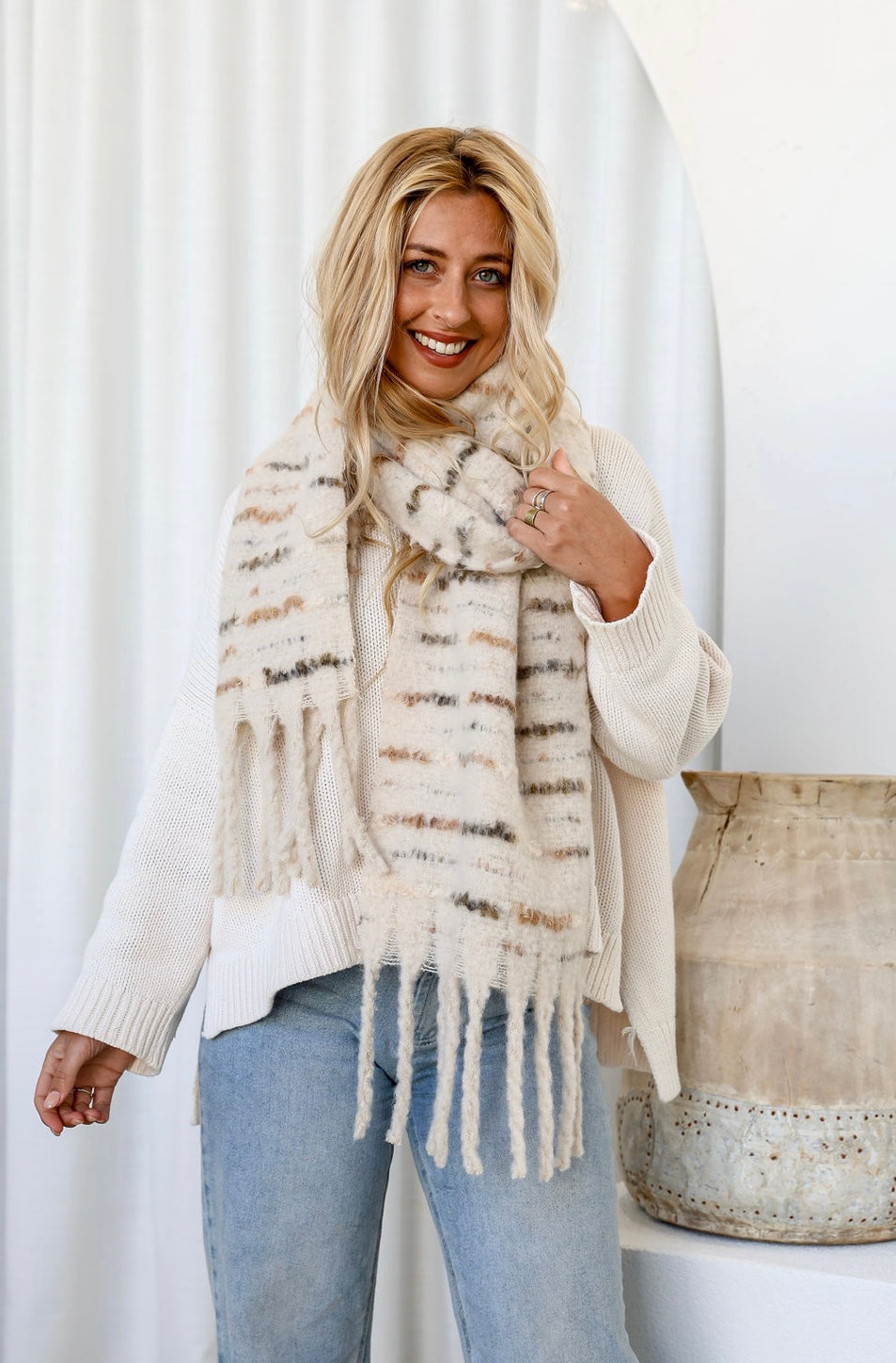 Louis Scarf - Cream