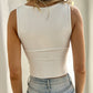 Ally Cropped Tank - White