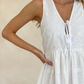 Aysha Dress - White Anglaise