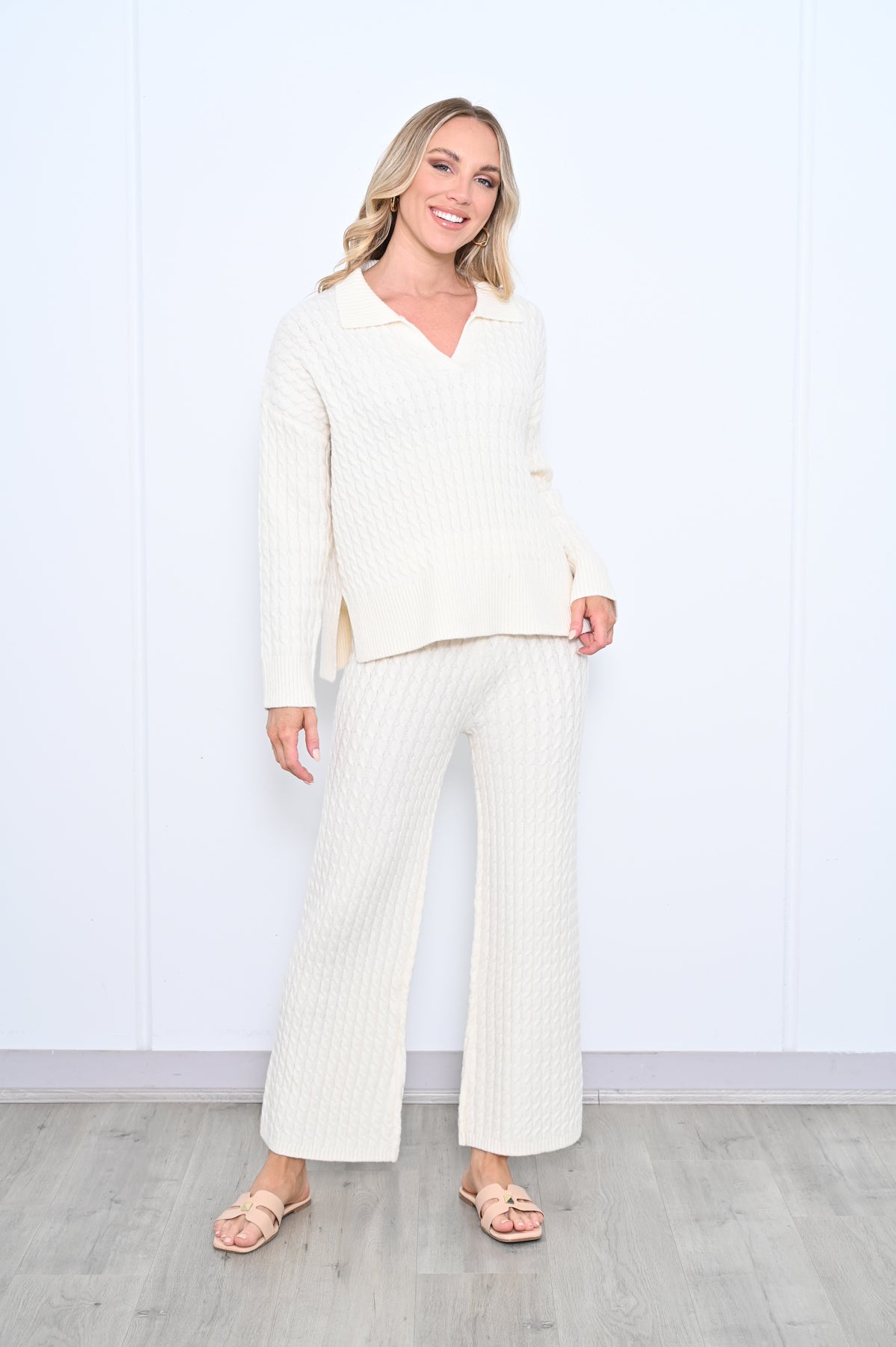 Arabella Knit Pants - Oatmeal