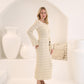 Lennon Knitted Dress - Beige