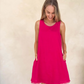 Freya Dress - Hot Pink