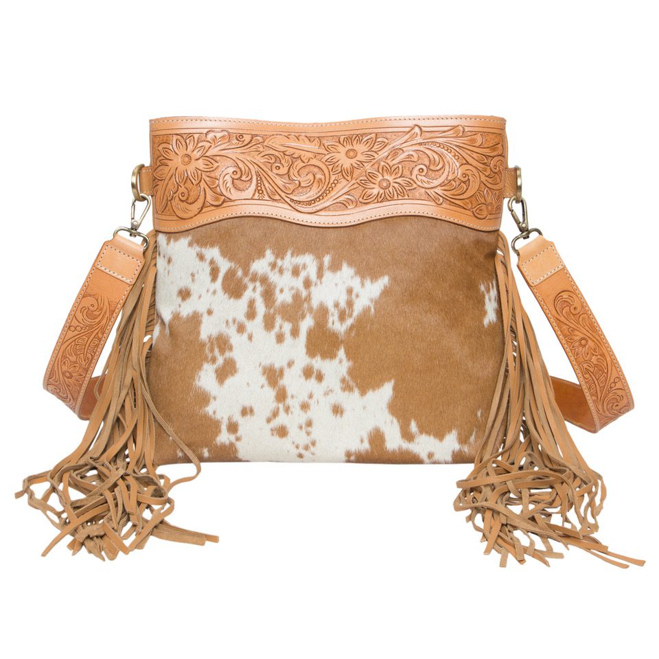 Pasto Sling Bag - Tan/White