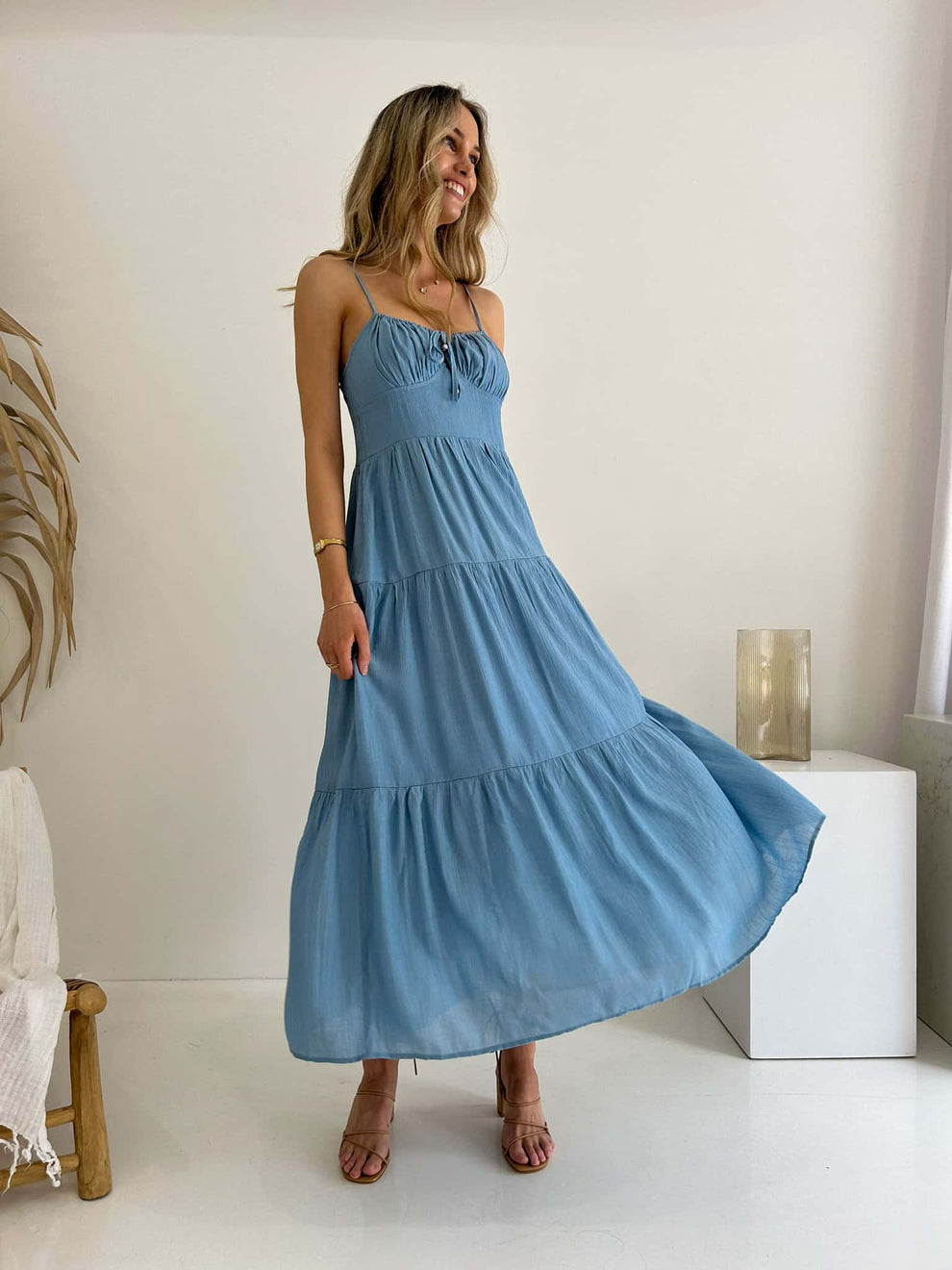 Isabella Maxi Dress - Blue