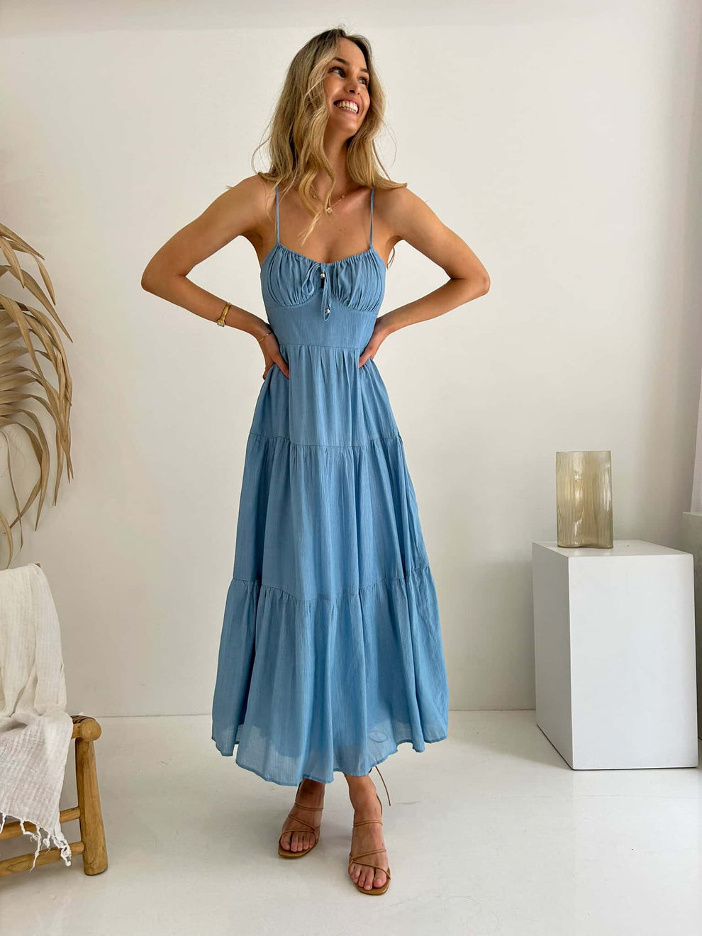 Isabella Maxi Dress - Blue