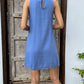 Freya Dress - Ocean Blue