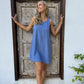 Freya Dress - Ocean Blue