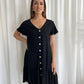 Sally Smock Dress (Pockets) - Black