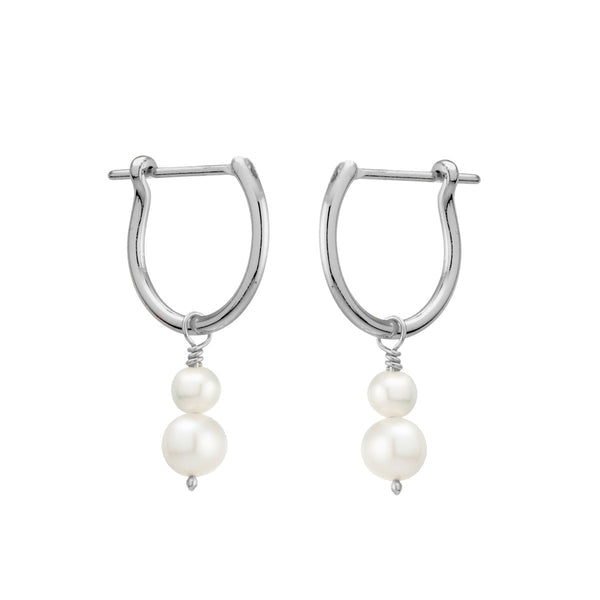 Unity Pearl Hoops