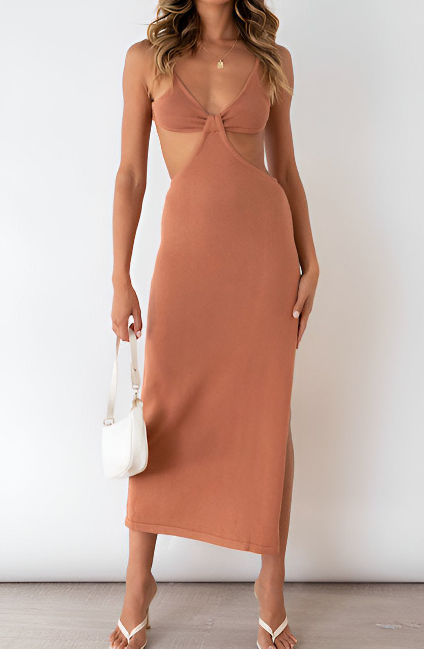 Nellie Maxi Dress - Rust