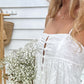 India Maxi Dress - White Anglaise