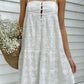 India Maxi Dress - White Anglaise