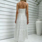 India Maxi Dress - White Anglaise