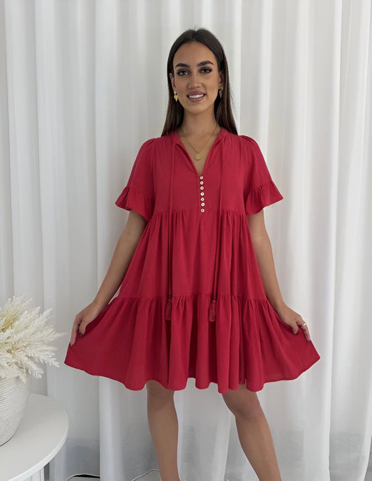 Maggie Dress - Red