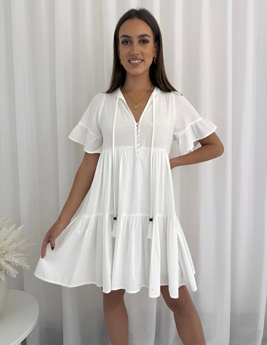 Maggie Dress - White