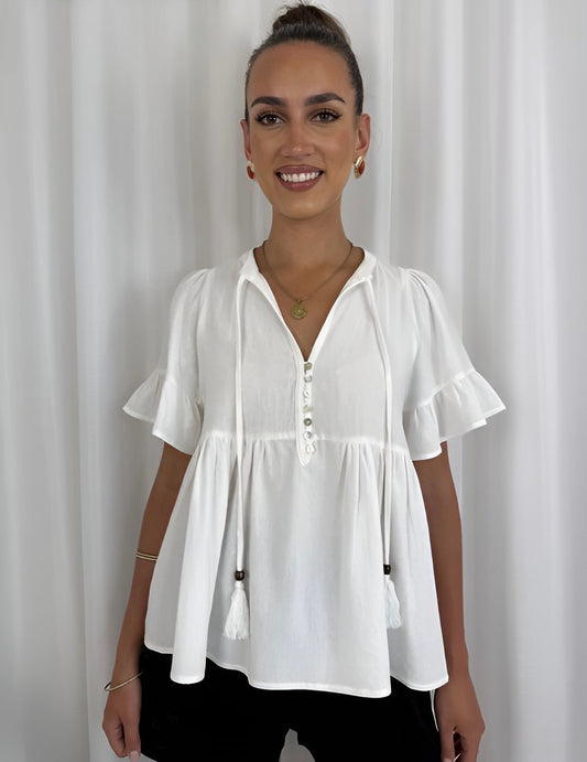 Maggie Blouse - White