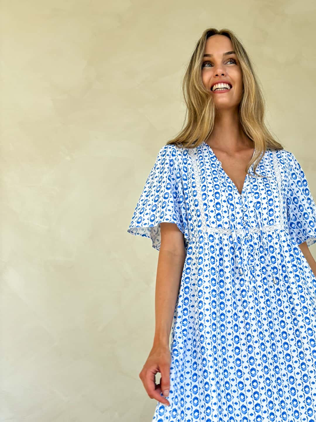 Sienna Dress - Sea Spray