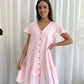 Betty Smock Dress - Baby Pink