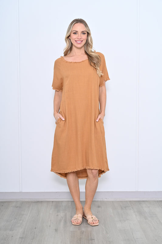 Haven Dress - Tan