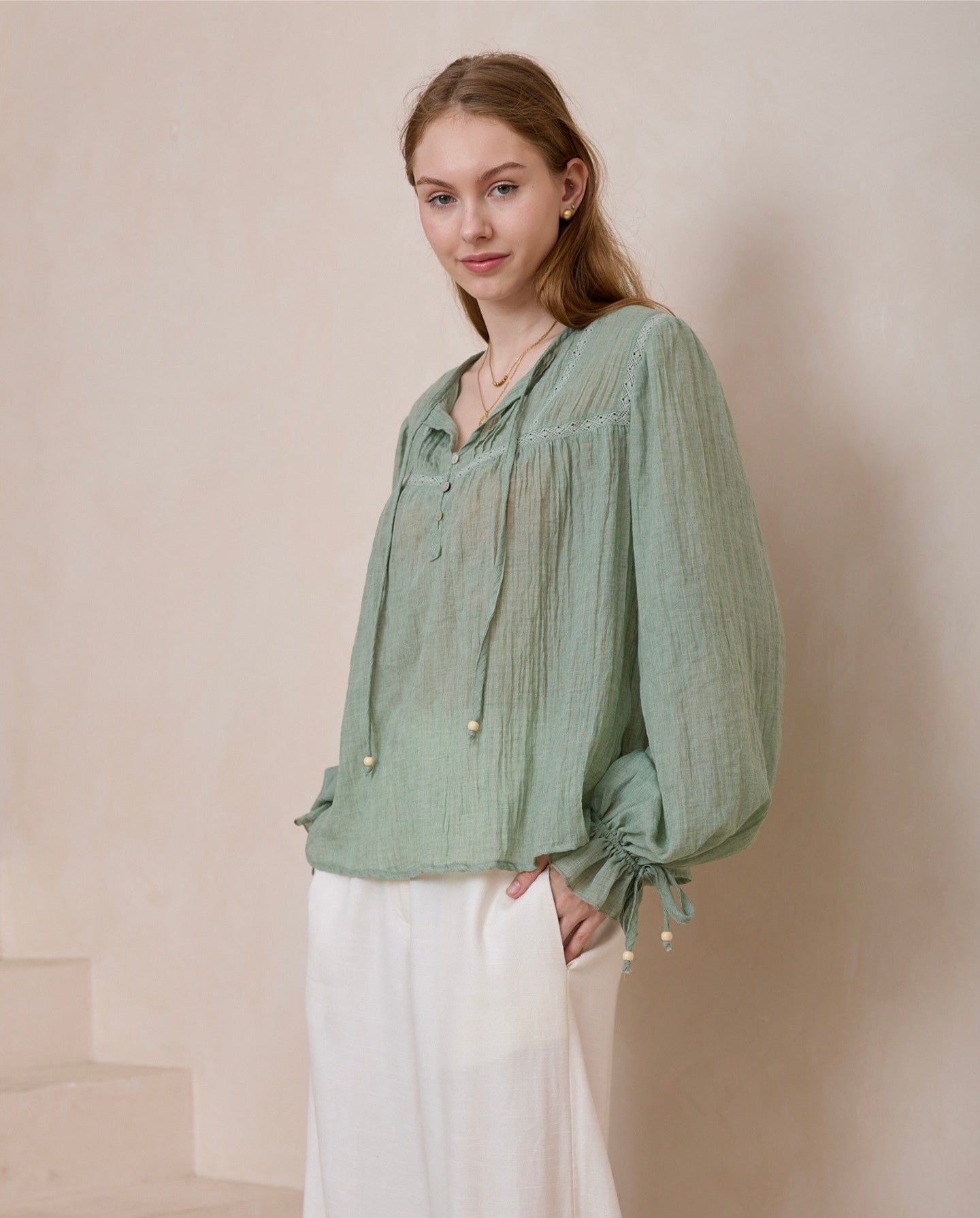 Yvonne Blouse - Sage