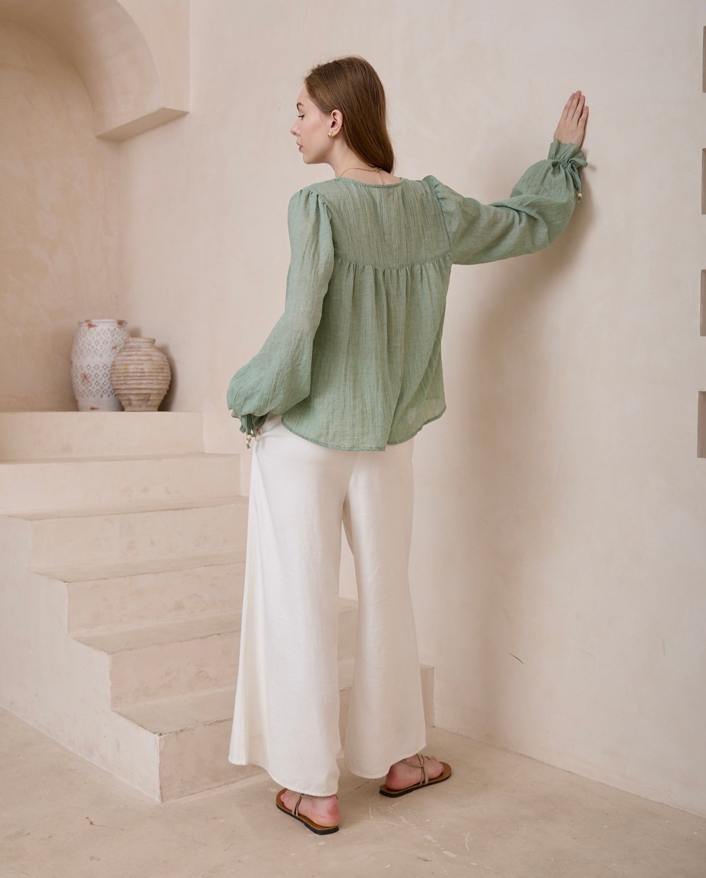 Yvonne Blouse - Sage