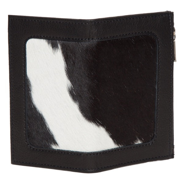 Cowhide Purse - Black/White