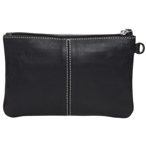 Para Cowhide Clutch - Black/White