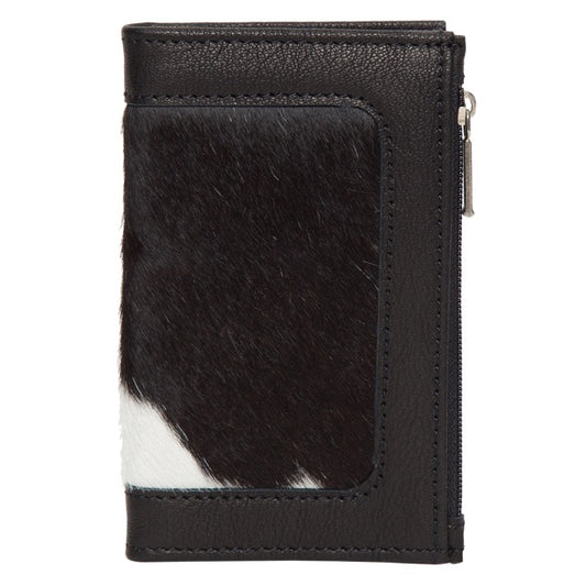 Cowhide Purse - Black/White