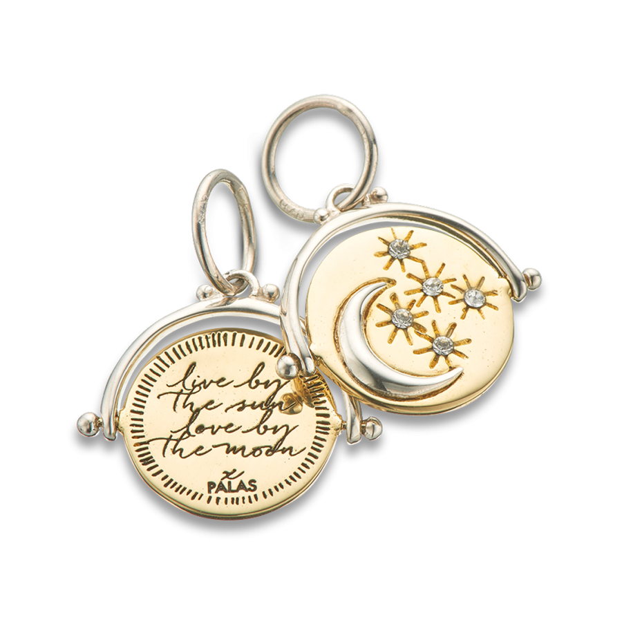 Live by the Sun Love by the Moon Spinner Charm