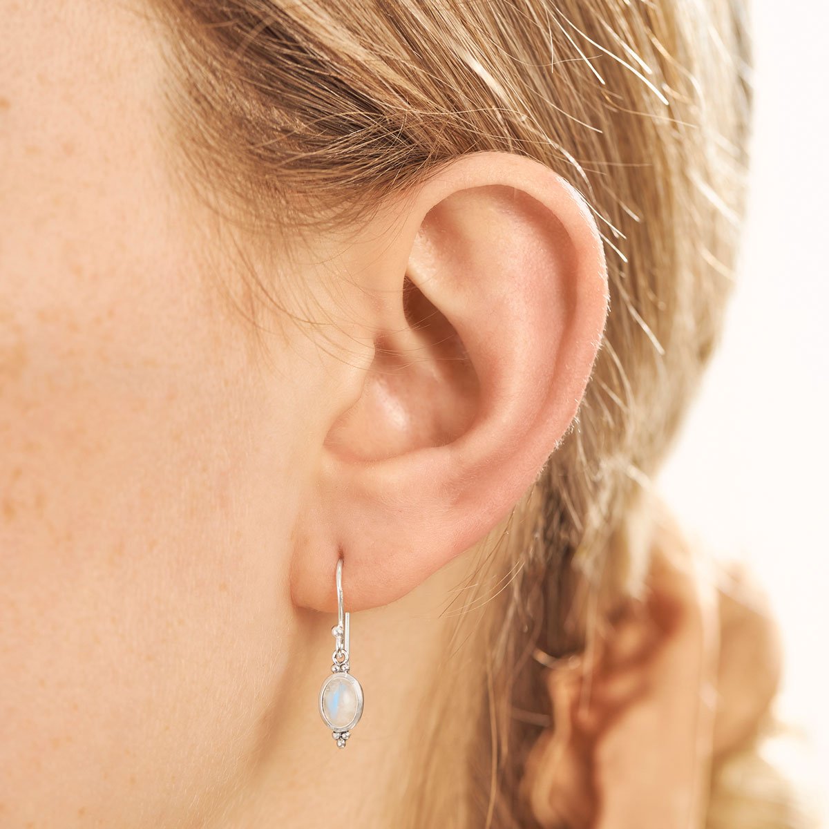 Moon Song Moonstone Earrings