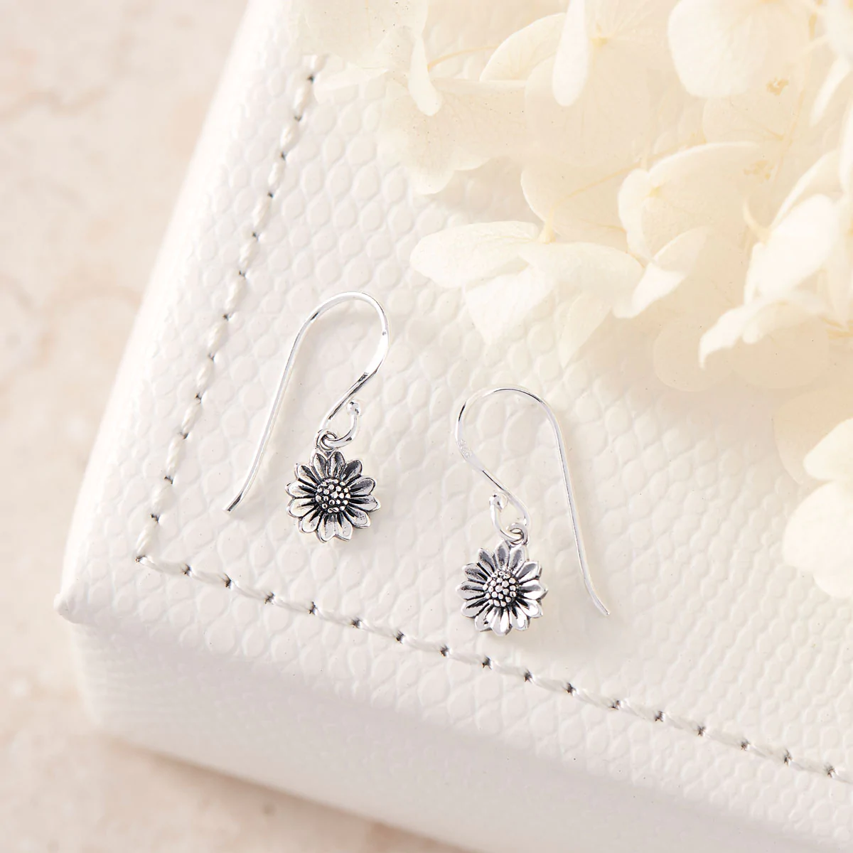 Dainty Sunflower Earrings