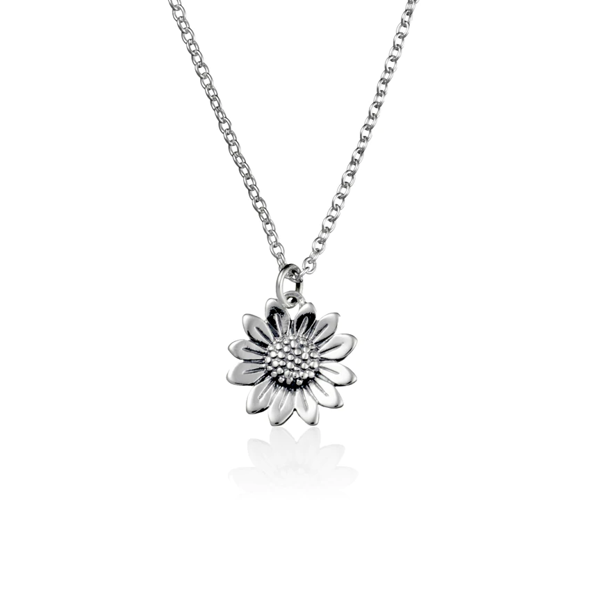 Dainty Sunflower Necklace