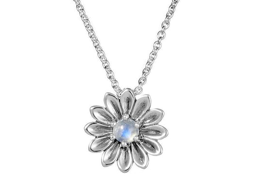 Sunflower Moonstone Necklace