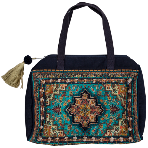 Jewel Duffel Brocade Bag